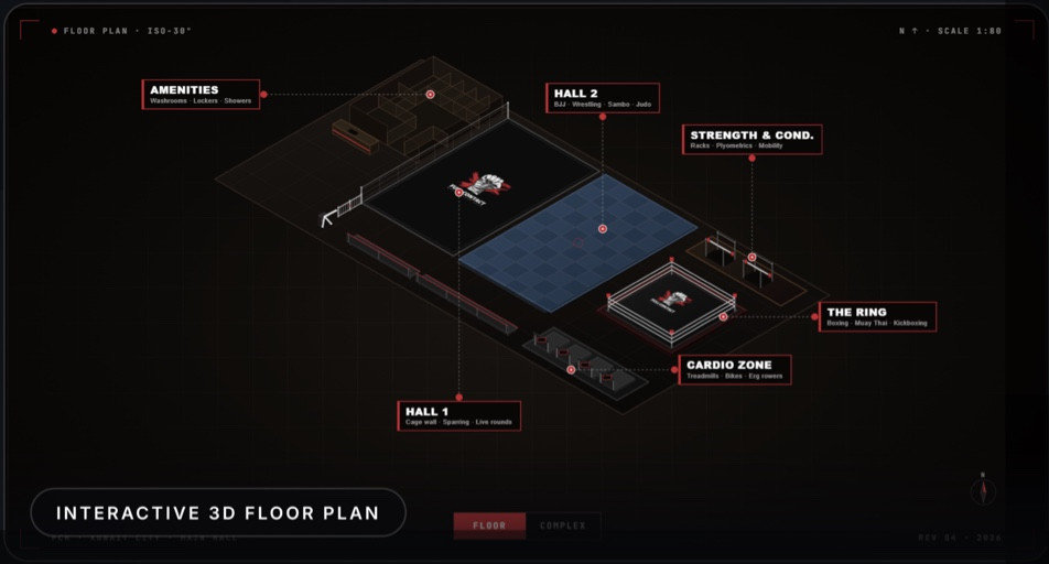 Full Contact interactive 3D floor plan